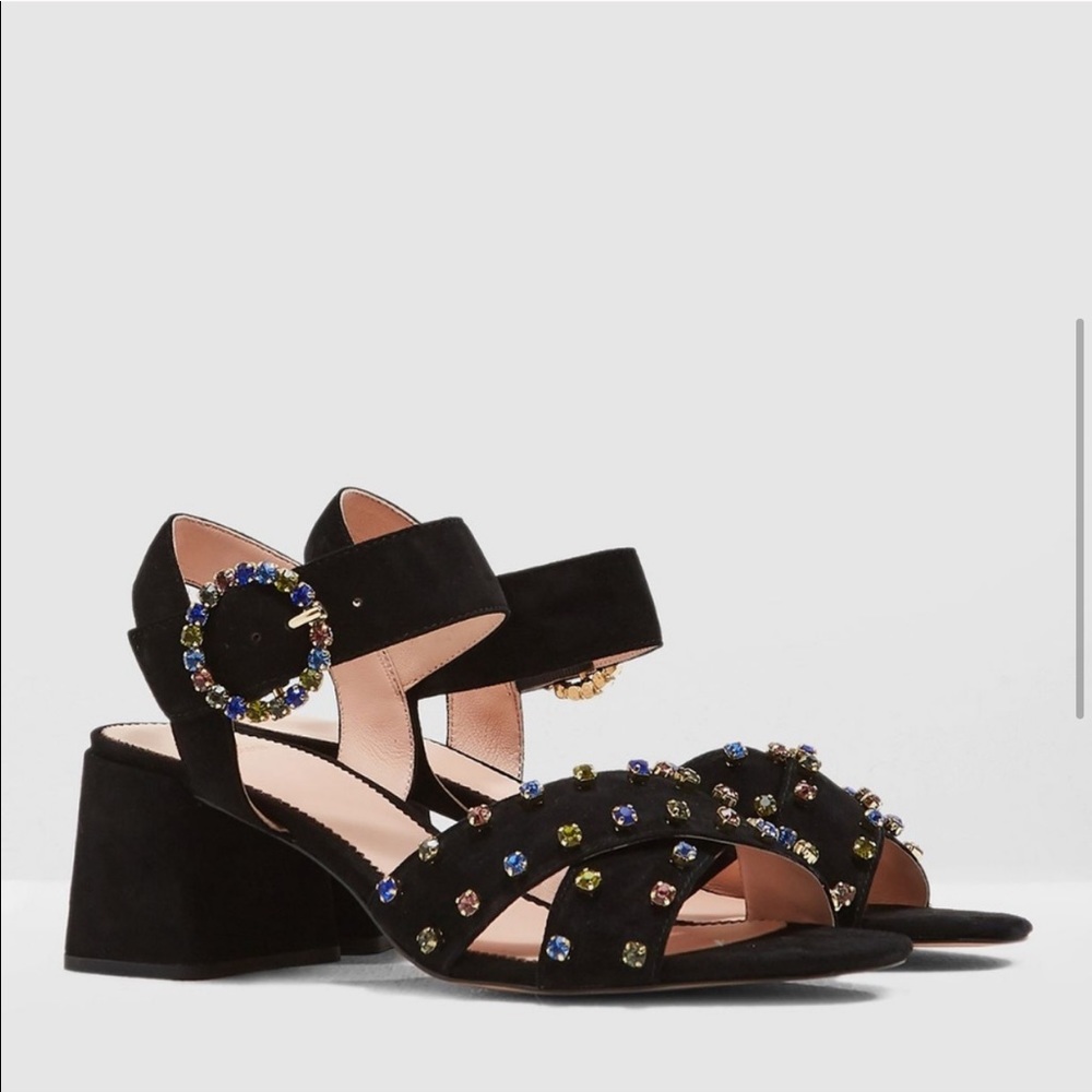 NWT J.Crew Penny Block Heel Sandal Cross Strap